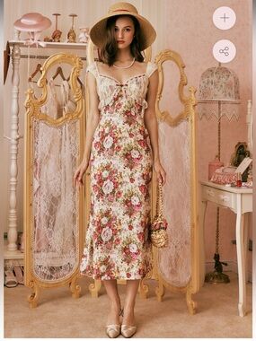 Lace made ISABELLA'S VINTAGE ROSE SLIP